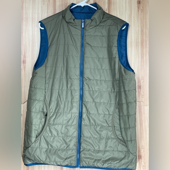 Mossimo Men Reversible Vest green/blue size L nwt - Picture 2 of 12